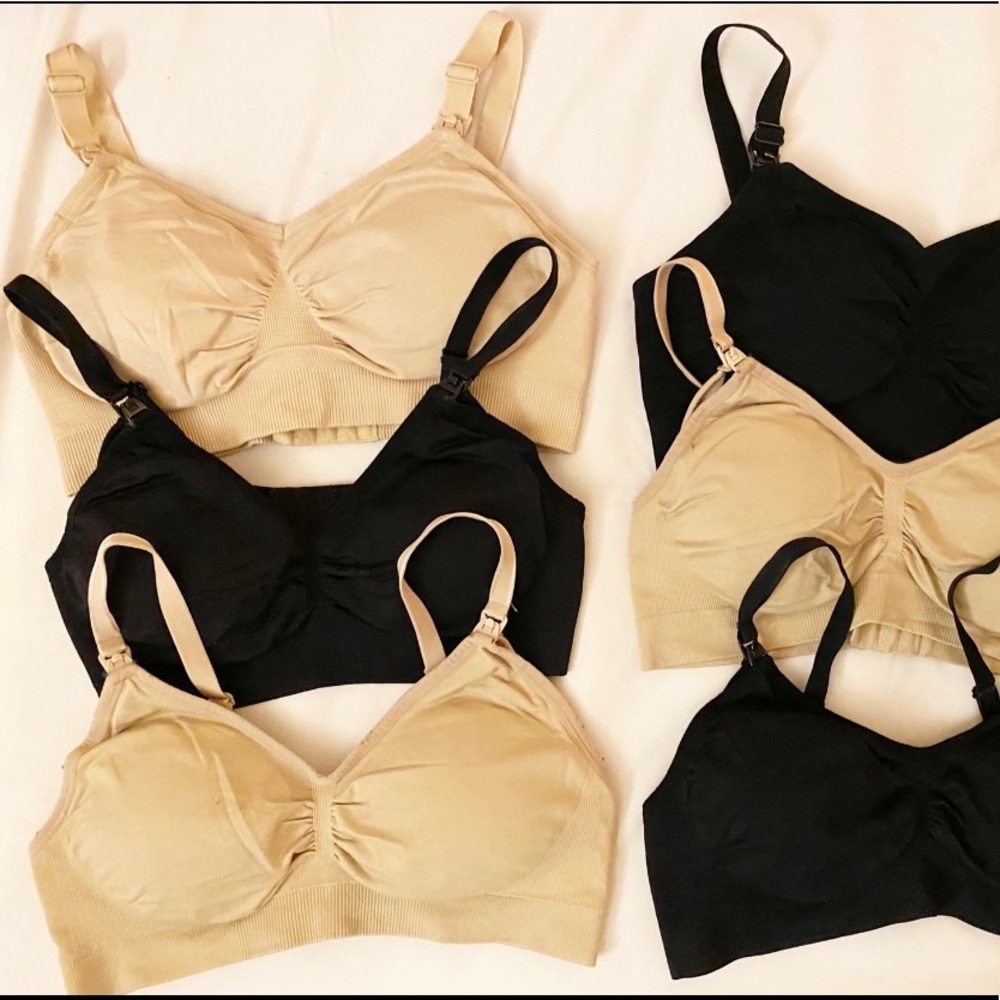 Six Pack of Medium Maternity Bras